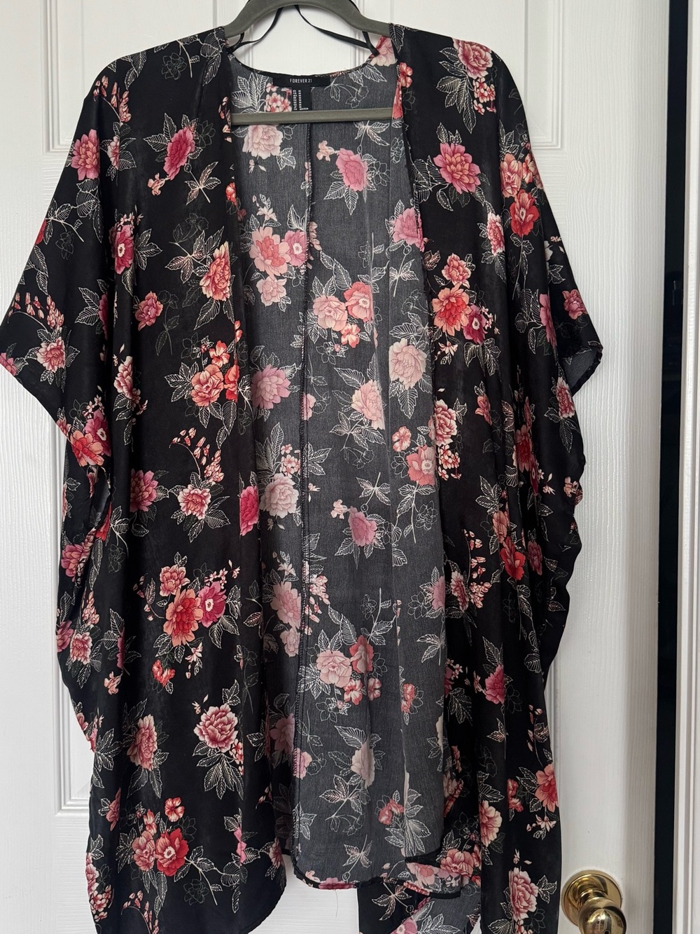 Forever 21 Black Floral Cover-Up